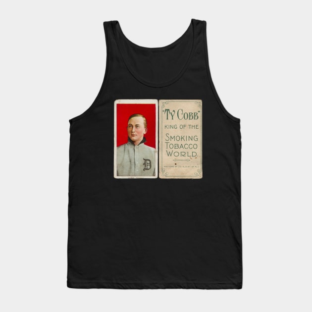 Ty Cobb Red Portrait T206 Tank Top by BlackBoxHobby